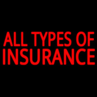 All Types Insurance Neon Skilt