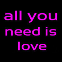 All You Need Is Love Neon Skilt