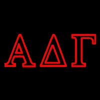 Alpha Delta Gamma Neon Skilt