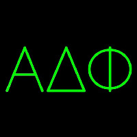 Alpha Delta Phi Neon Skilt