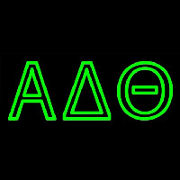 Alpha Delta Theta Neon Skilt