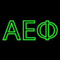 Alpha Epsilon Phi Neon Skilt