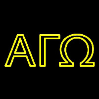 Alpha Gamma Omega Neon Skilt