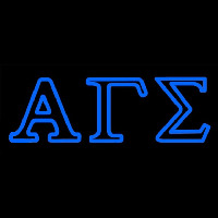 Alpha Gamma Sigma Neon Skilt