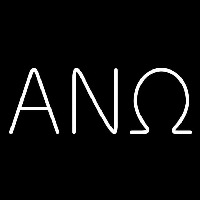 Alpha Nu Omega Neon Skilt