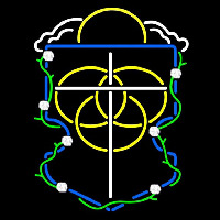 Alpha Omega Epsilon Logo Neon Skilt