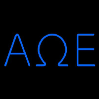 Alpha Omega Epsilon Neon Skilt