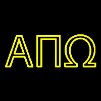 Alpha Pi Omega Neon Skilt
