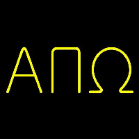 Alpha Pi Omega Neon Skilt