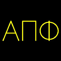 Alpha Pi Phi Neon Skilt