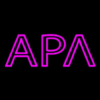 Alpha Rho Lambda Latina Greek Neon Skilt