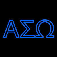 Alpha Sigma Omega Latina Greek Neon Skilt