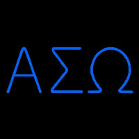 Alpha Sigma Omega Latina Greek Neon Skilt
