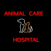 Animal Care Hospital Logo Neon Skilt