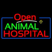 Animal Hospital Open Neon Skilt