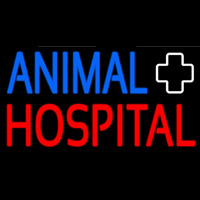 Animal Hospital With Logo Neon Skilt