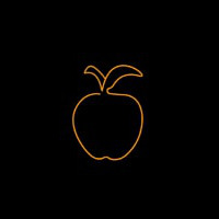 Apple Neon Skilt