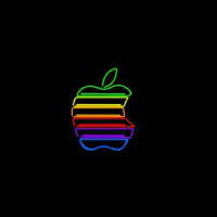 Apple Neon Skilt