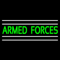 Armed Forces Neon Skilt