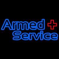 Armed Service Neon Skilt