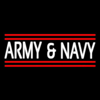 Army And Navy Neon Skilt