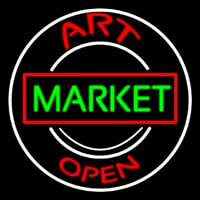 Art Market Open 1 Neon Skilt