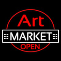 Art Market Open Neon Skilt