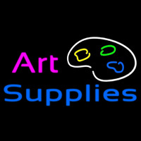 Art Supplies Neon Skilt