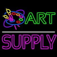 Art Supply With Logo 1 Neon Skilt