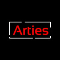 Arties With Border Neon Skilt