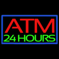 Atm 24 Hours Neon Skilt