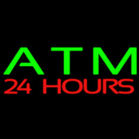 Atm 24 Hours Neon Skilt