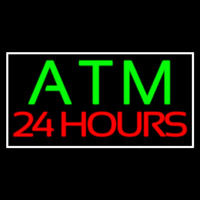 Atm 24 Hrs 2 Neon Skilt