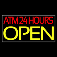 Atm 24 Hrs Open 2 Neon Skilt