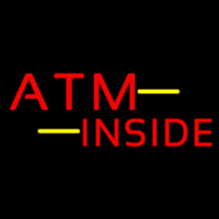 Atm Inside Block Neon Skilt