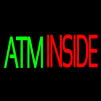 Atm Inside Block Neon Skilt