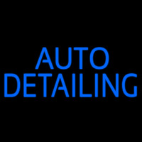 Auto Detailing Blue Neon Skilt