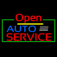Auto Service Open Neon Skilt