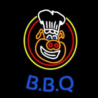 BBQ Pig  Neon Skilt