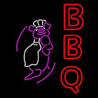 BBQ Pig Neon Skilt