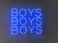 BOYS BOYS BOYS Neon Skilt