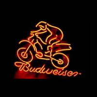 BUDWEISER BIKER LOGO Neon Skilt