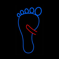 Back Foot Rub Neon Skilt