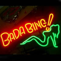 Bada Bing Butik Åben Neon Skilt