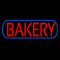 Bakery Blue Border Neon Skilt