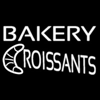 Bakery Croissants Neon Skilt