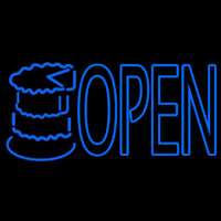 Bakery Open With Cake Neon Skilt