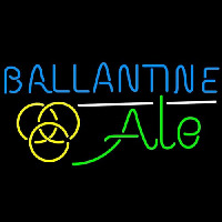 Ballantine Ale Yellow Beer Neon Skilt