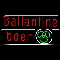 Ballantine Green Logo Beer Neon Skilt