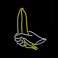 Banana In Hand Neon Skilt